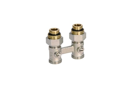 Комплект нижнего подключения Viessmann проходной, R 1/2, для двухтрубных систем, прямой 9573920