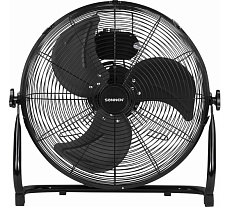Напольный вентилятор повышенной мощности Sonnen Fe-45a, d=45 см, 120 Вт, 3 скорости, черный, 455734