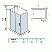 Душевая кабина WeltWasser Laine 1211 120x90 хром, прозрачное 10000003274