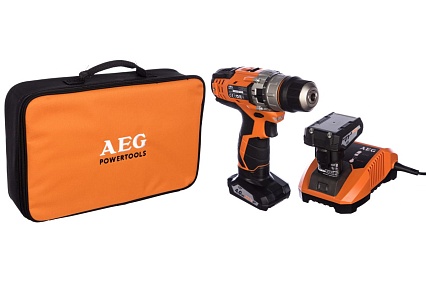 Аккумуляторная ударная дрель-шуруповерт AEG BSB12C2 LI-402B 4935446696