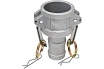 Алюминиевый камлок TITAN LOCK типа С серия EcoLine, розетка с хвостовиком 1 1/4" TL125CAL-EL