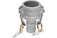 Алюминиевый камлок TITAN LOCK типа С серия EcoLine, розетка с хвостовиком 1 1/4&quot; TL125CAL-EL