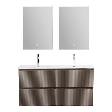 Мебель для ванной BelBagno Uno 120 см, 4 ящика, Бежевый матовый