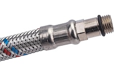 Подводка для смесителей СТМ сталь, 1/2xM10x100 см., короткий штуцер CWFSS100