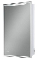 Зеркальный шкаф Art&Max Merano 50x80 см AM-Mer-500-800-1D-R-DS-F с подсветкой, анти-пар