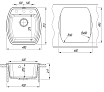 Кухонная мойка Florentina Нире 48 см, антрацит FSm