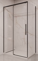 Душевой уголок Vincea Stella VSR-1ST1011CLB 110x100 черный, прозрачное