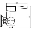 Смеситель для душа Dorff Logic D3020000SS нержавеющая сталь