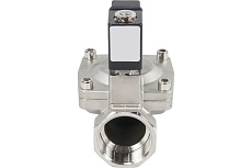 Электромагнитный клапан DN.ru VS2W-401N-PU-NC Ду15 Ру10 сталь, пилотный NBR 24В DC D130-01540