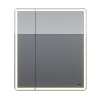 Зеркальный шкаф Lemark Element 70x80 с подсветкой LM70ZS-E, белый глянец