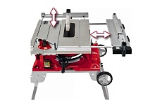 Пила стационарная Einhell TE-CC 250 UF, 2000Вт, 250x30мм, пропил 78 мм, складные ножки, колесики 4340539