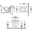 Подвесной унитаз Duravit Starck 3 скрытый крепеж (с крышкой SoftClose) 42250900A1