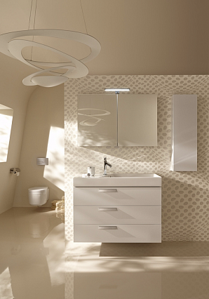 Мебель для ванной Jacob Delafon Rythmik 100 см белый блестящий