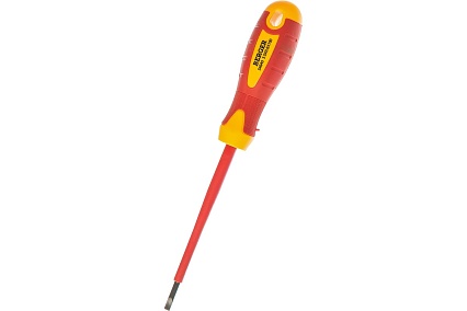 Диэлектрическая шлицевая отвертка SL3.5*100мм, до 1000V Berger BG BG1052