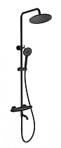 Душевая стойка Wonzon&Woghand Capsule WW-B3031-A1-MB термостат, черный матовый