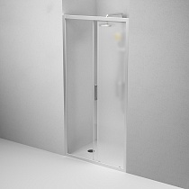 Душевая дверь Am.Pm Gem 100x195 прозрачное/матовое стекло, матовый хром