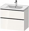 Мебель для ванной Duravit D-Neo 80 см White High Gloss Decor