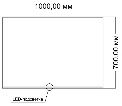 Зеркало Vincea VLM-3VN1007-2 100x70 см, сенсорный выключатель, диммер, антипар Зеркало Vincea VLM-3VN1007-2 100x70 см, сенсорный выключатель, диммер, антипар
