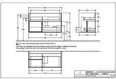 Мебель для ванной Villeroy&Boch Finion 99.6 см, бел/зол