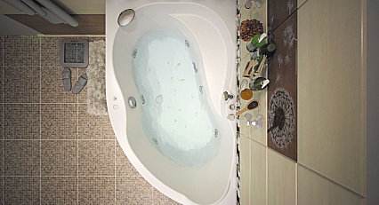 Акриловая ванна Aquanet Graciosa 150x90 L/R