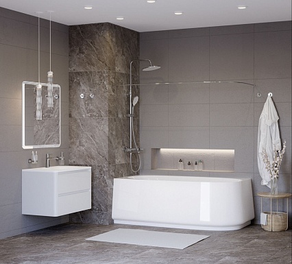 Акриловая ванна Cezares Lux CZR-LUX-CORNER-165-80-58-L 165x80 см белый, L