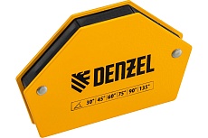 Фиксатор магнитный для сварочных работ усилие 20 lb, 30, 45, 60, 75, 90, 135 градусов Denzel 97566