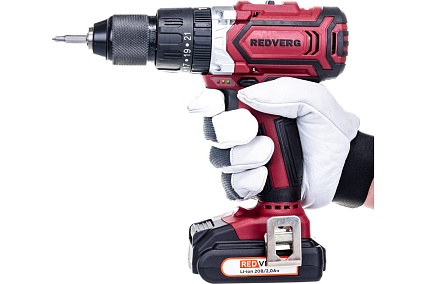 Аккумуляторный ударный шуруповерт Redverg RD-SD20BL/2Y 6632397