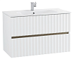 Мебель для ванной Art&Max Elegant 90 см, LED подсветка, белый матовый