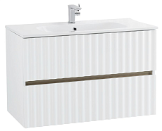 Мебель для ванной Art&Max Elegant 90 см, LED подсветка, белый матовый
