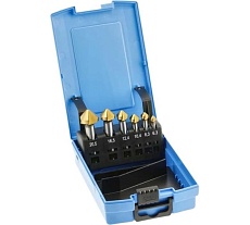 Набор зенкеров для металла с титановым покрытием Hoegert Technik HT6D190