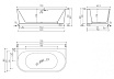 Акриловая ванна Abber AB9276 170x80