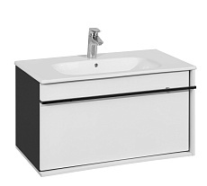 Мебель для ванной Roca Aneto 80 см белый глянец, черный