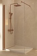 Душевая перегородка Vincea Волк-Ин (Walk-In) VSW-1H100CLBC 100x200 брашированная медь, прозрачное
