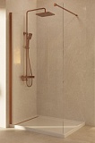 Душевая перегородка Vincea Волк-Ин (Walk-In) VSW-1H100CLBC 100x200 брашированная медь, прозрачное