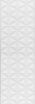 Керамическая плитка Kerama Marazzi Диагональ белый структ. обрезной 25х75 см, 12119R