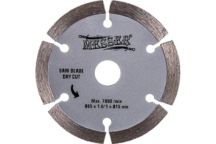 Диск алмазный 85x15x1.6x1 мм для циркулярной мини-пилы М200 Messer 10-40-853