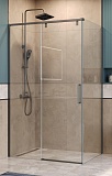 Душевой уголок BelBagno SOFT_CLOSE-1-AH-1-120/80-C-GM 120x80 прозрачный, оружейная сталь