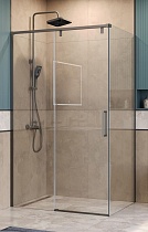 Душевой уголок BelBagno SOFT_CLOSE-1-AH-1-120/80-C-GM 120x80 прозрачный, оружейная сталь
