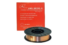 Проволока сварочная омедненная ER70S-6 (СВ08Г2С) 1 мм, катушка D200, 5 кг JULI WELD 821