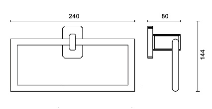 Вешалка для полотенец Art&Max Gotico AM-E-4880AQ бронза
