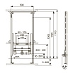 Инсталляция для биде TECE Profil 9330000 высота 112 см