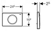 Кнопка смыва Geberit Delta15 115.109.21.1 хром