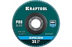 Лепестковый циркониевый торцевой круг Kraftool 36594-125-80 ZIRCON Inox-Plus по металлу и нержавеющей стали, 125x22.2 мм, P80