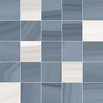 Декор Laparet Space мозаичный синий 25х25 см, MM34104