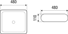 Раковина WeltWasser ELBACH 3061 48 см, 10000003867 белый глянец