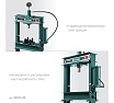 Гидравлический пресс Kraftool PMP-20 20 т, с гидронасосом и манометром 43472-20