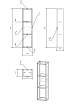 Модуль для шкафчика Cersanit Moduo 20 см, дуб