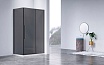 Душевой уголок Vincea Слим-Н (Slim-N) VSR-4SN8012CGGM 120x80 вороненая сталь, стекло тонированное