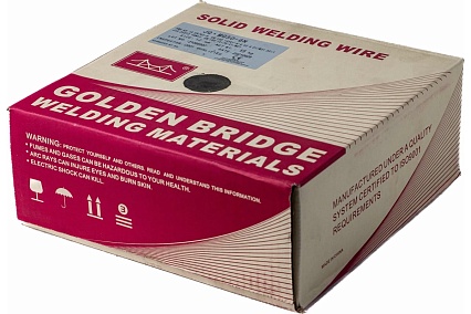 Проволока сварочная полированная JQ.MG50-6 N/ER70S-6 1.2 мм, 15 кг GOLDEN BRIDGE 101