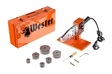 Аппарат для сварки ПП труб Wester DWM1500LE 1500 Вт, с 6-ю насадками 346487